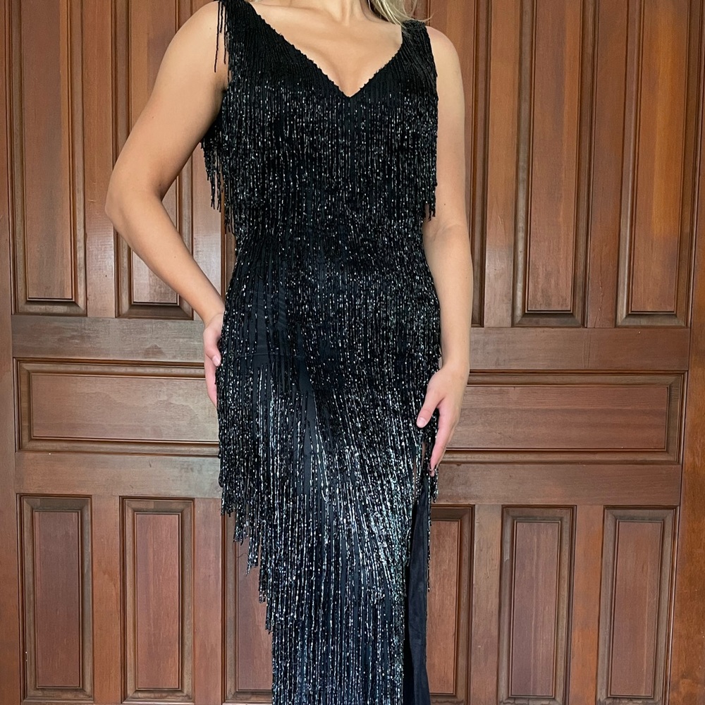Black Primavera Couture Pageant Gown